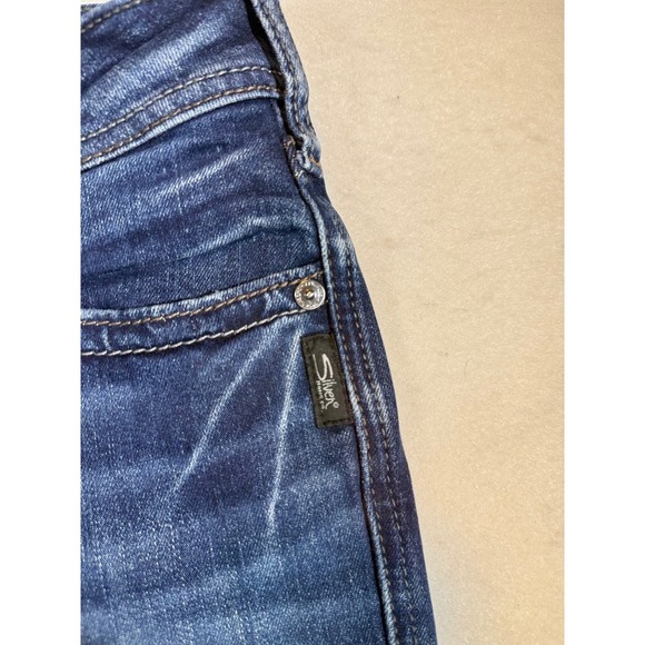 Silver Jeans Co. Suki Skinny Dark Wash Denim Jeans Womens 26X29 - Picture 4 of 5